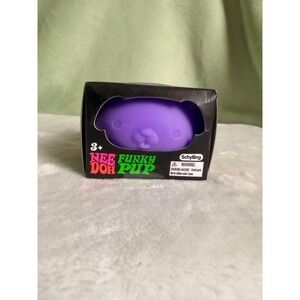 Schylling NeeDoh Funky Pup Purple Squishy Stress Toy Fidget Dog 25338HY